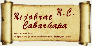 Mijobrat Čabarkapa vizit kartica